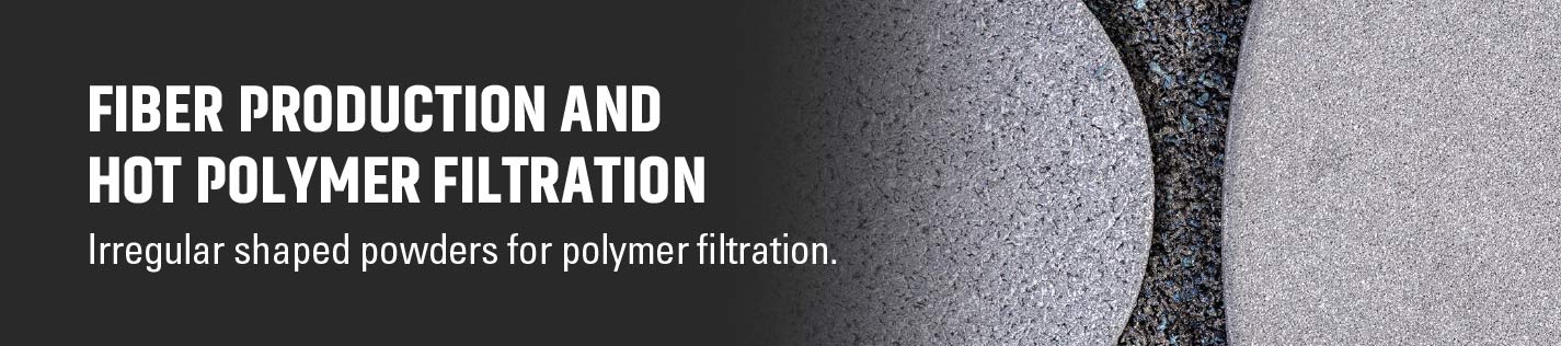 Fiber filter powders in highly irregular shapes & precise mesh sizes for optimum spinning quality
