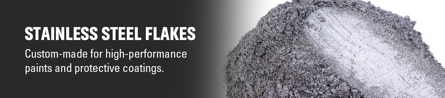 Stainless steel flake is manufactured from premium quality 316L stainless steel raw materials