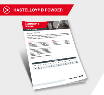 Download Hastelloy® B Powder – Datasheet